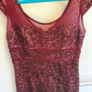 Red Sequin Dress